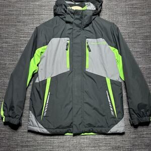 Free Country Jacket Youth Small 8 Gray Full Zip Extreme Performance Snow Ski